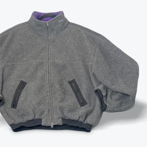 Lacoste FleeceMens Large Full Zip Climbing Outdoor Fall Collection RARE 1982 VTG